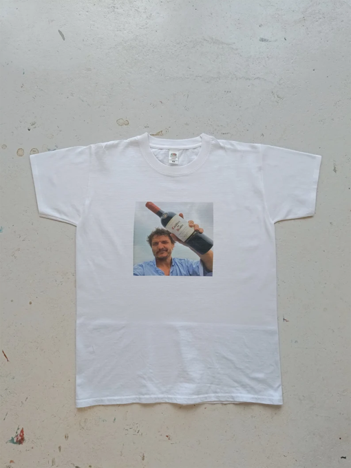 Pedro Pascal T-shirt | Wine Bottle | The Last of Us | Gift for her