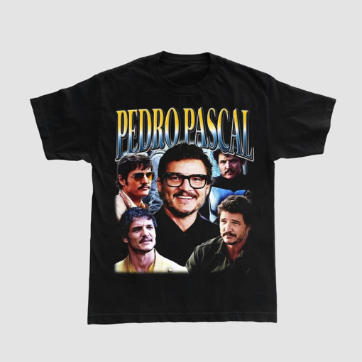 Pedro Pascal Tee Last Of Us Unisex T-shirt Homage vintage 90s retro Mandalorian Narcos Game of thrones actor xmas birthday game star wars