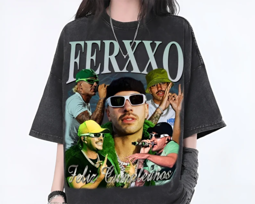 Feid Ferxxo Vintage 90s Shirt | Sweatshirt | Hoodies, Feid Ferxxo T-Shirt, Feid Ferxxo Graphic Tee, Oversized Rap Tee, Gift For Him and Her