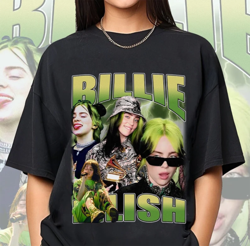 Billie Eilish Vintage Shirt,Homage Tshirt,Fan Tees,Retro 90s T-shirt Fan Art billie eilish top,BILLIE EILISH sweatshirt,Billie Eilish hoodie