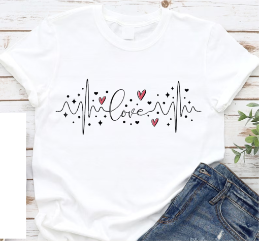 Love Heartbeat shirt, Valentines Day shirt, Funny Valentine Shirt shirt, Love shirt