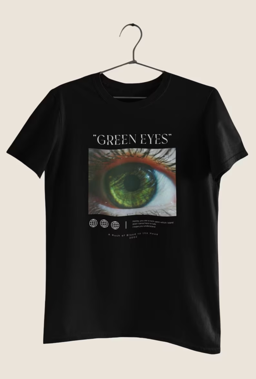 Coldplay Shirt, Green Eyes Unisex Heavyweight T-Shirt