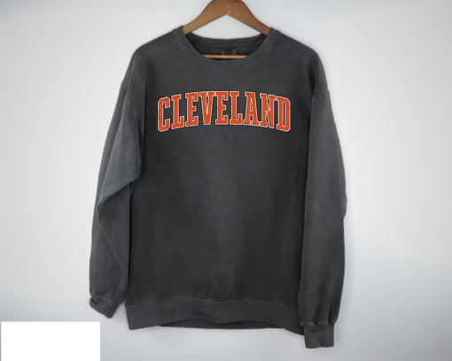 Vintage Cleveland Browns Football Crewneck, Cleveland Football Sweater, Cleveland Sweatshirt, Gift for Women Men