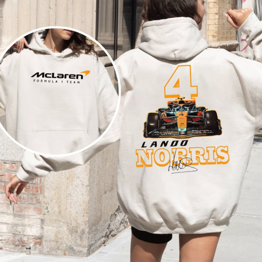 Lando Norris Formula One Sweatshirt, F1 Two Sides Sweatshirt, Lando Norris Shirt, Norris F1 Sweater, Lando Norris 4, F1 Two Sides Shirt