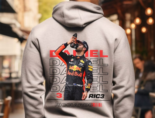 Daniel Ricciardo Hoodie | Formula 1 Sweatshirt | F1 Gift | F1 Apparel | Red Bull Racing | Danny RIC3 | Premium Lane Seven Hoodie