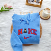 Red White And Royal Blue Embroidered Sweatshirt