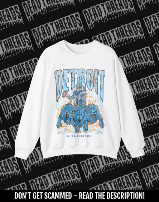 DETROIT FOOTBALL sweatshirt, Dead Threads, football t-shirt, NFL