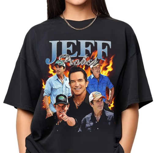 Vintage Jeff Probst Shirt, Jeff Probst Presenter Homage T-Shirt, Television Presenter Tee,TV Producer Shirt,Retro 90’s Fans Tee,Gift For Fan