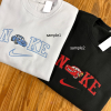 Si.m-b.a And daddy, L.i.on King Embroidered Sweatshirts, Anniversary Gift, Couple Tshirt, Hoodie, Valentine Gift