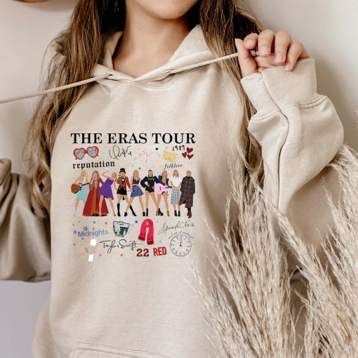 The Eras Tour Hoodie, Taylor Swift Hoodie, Taylor Concert Gift, Rock And Roll Hoodie, Rock Music Fans Hoodie, Music Lover Hoodie