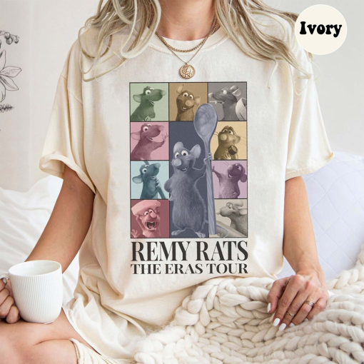 Vintage Remy Rats The Eras Tour Shirt, Vintage Remy Rats Shirt, Mouse Chef Shirt, Ratatouille Movie Shirt, Disney Trip 2024 Shirts