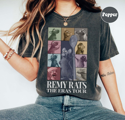 Vintage Remy Rats The Eras Tour Shirt, Vintage Remy Rats Shirt, Mouse Chef Shirt, Ratatouille Movie Shirt, Disney Trip 2024 Shirts