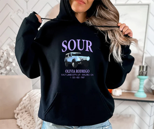 Olivia Rodrigo Sour Car T-Shirt, Olivia Rodrigo Guts Merch, Guts Tour 2024 Shirt, Olivia Rodrigo Concert Shirt, Olivia Rodrigo Fan Shirt