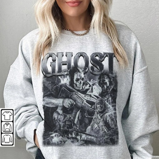 Simon Ghost Riley COD 90s Shirt, Bootleg Modern Warfare 1 2 3 Game Vintage Y2K Sweatshirt, FPS Unisex Gift Hoodie 0311F MLUDRP