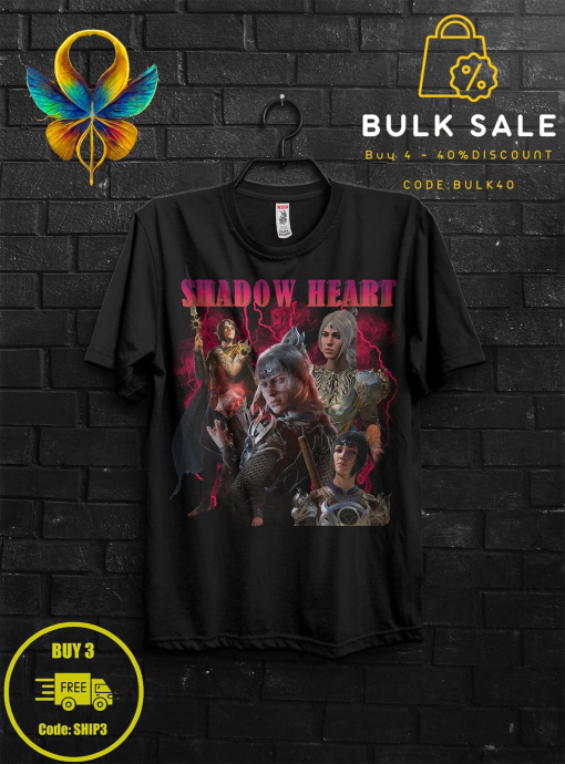 Shadowheart Baldur’s Gate 3 Fan Tshirt For Gamer,Laezel Appareal,BG3 Astarion Shirt For Karlach,Minthara And Boo TShirt Gift For Minsc Geek