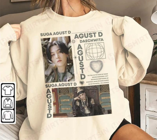 Kpop Group Suga Agust D World Tour T Shirt