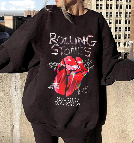 Rolling Stones 2024 Hackney Diamonds Tour Shirt, Hackney Diamonds Unisex T Shirt Long Sleeve