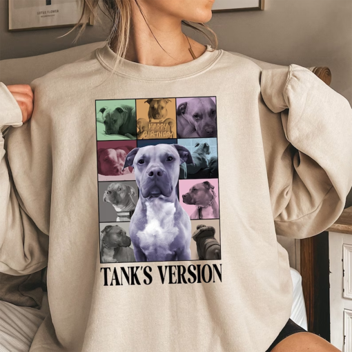 Custom Era’s Tour Shirt, Personalized Dog Bootleg Shirt, Custom Dog Shirt, Custom Pet Portrait Shirt, Dog Photo Shirt, Custom Dog’s Version