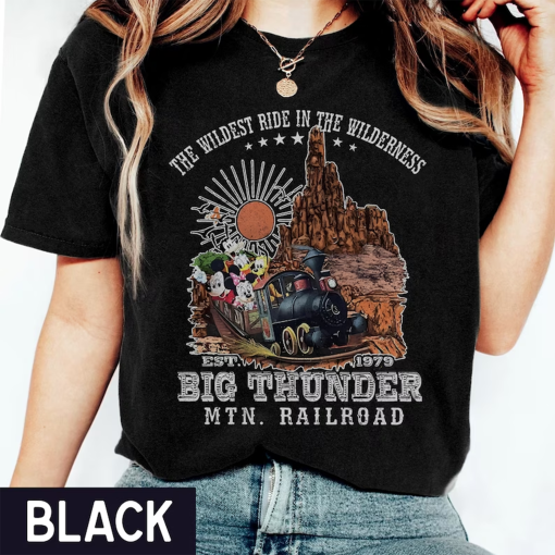 Vintage Disneyland Big Thunder mountain railroad Shirt, Mickey & friends Frontireland Disneyland shirt, Vintage Disneyland trip shirt