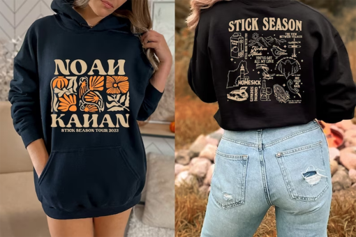 Vintage 2 Sides Stick Season Tour 2023 Sweatshirt, Noah Kahan Stick Season Tour 2023 Sweater, Kahan Folk Pop Music, Country Music Shirt