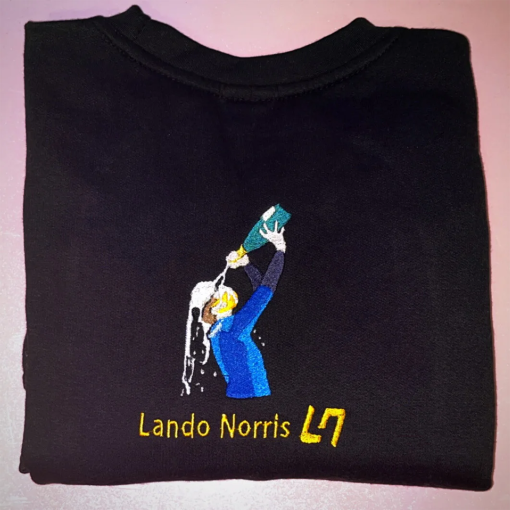 Lando- champagne Embroidered Sweatshirt