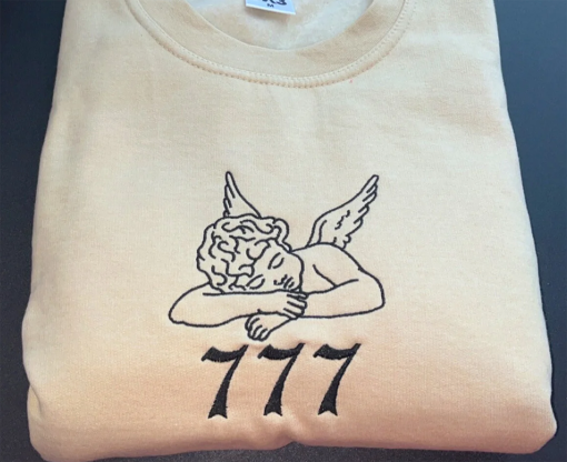 Angel numbers – any number Embroidered Sweatshirt