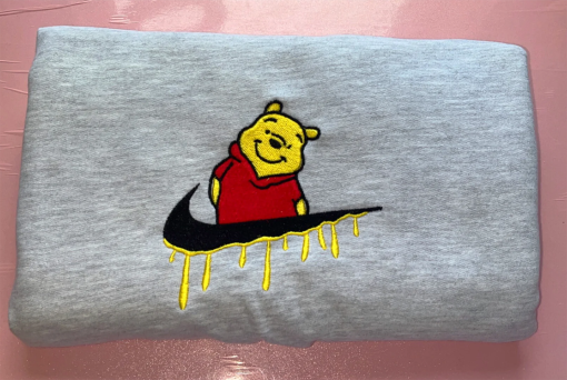 Pooh swoosh  Embroidered Sweatshirt