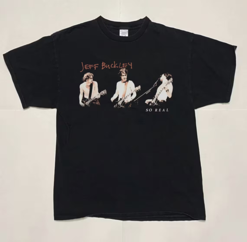 1994 Jeff Buckley So Real Unisex Black Shirt, 90s Jeff Buckley Concert, Jeff Buckley So Real Tour, Gift for Fan, Gift for Him 1535033039