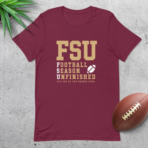 FSU Florida Seminoles Fan Shirt, Football Season Unfinished, See you at the Orange Bowl, ACC Champs 2023