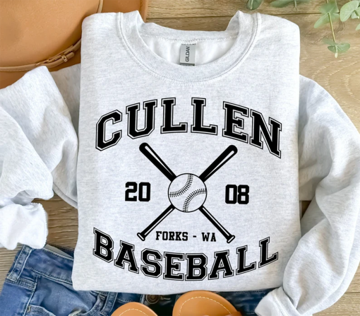 Cullen Baseball Sweatshirt, Cullen Baseball Shirt, Forks Washington Shirt, Twilight T-shirt, Forks Tee, Funny Baseball Team T-Shirt