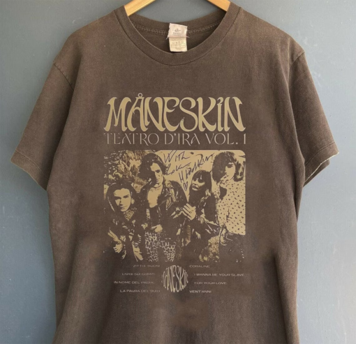 Vintage Maneskin Shirt, 2023 Maneskin Tour Tshirt Hoodie Shirt, Unisex Maneskin Rock Band Tee, Exclusive Maneskin Album Merch, Maneskin Tee