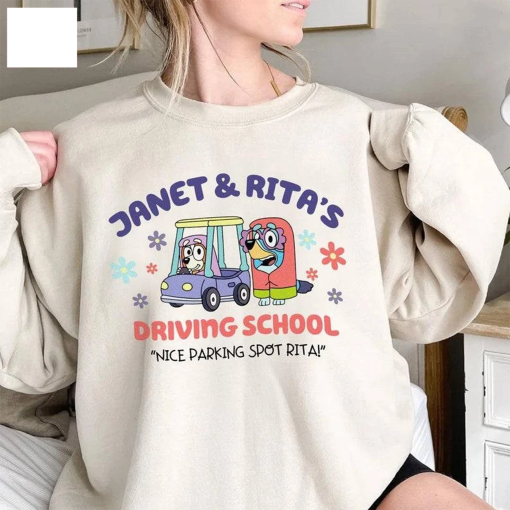 Bluey Janet And Rita Driving School Shirt, I’M Her Rita Shirt, Bluey Shirts, I’M Her Janet, Cute Bluey Shirt, Rita And Janet Shirt