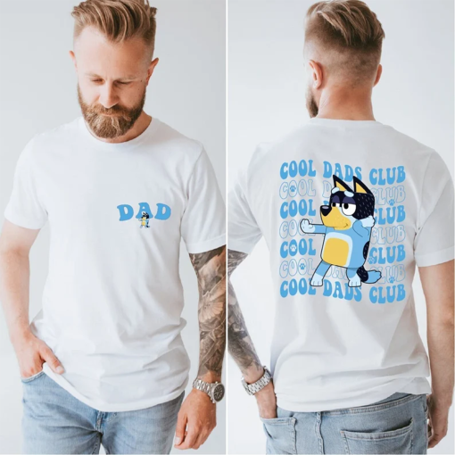 Bluey Cool Dad Club Shirt, Bandit Cool Dad Club Tshirt, Bluey Bandit Shirt, Dad Birthday Gift, Dad Bluey Shirt, Bluey Family Shirt