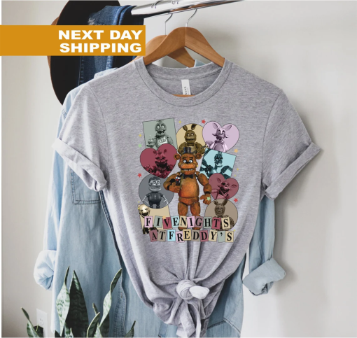 Five Nights At Freddy Eras Style Shirt, Limited Five Nights At Freddy’s Vintage T-Shirt, Five Nights at Freddys T-shirt, Video Game Shirt