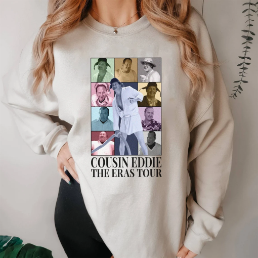 Cousin Eddie Eras Tour Shirt, National Lampoon’s Christmas Vacation Homage TV Shirt, Graphic Tees For Women Trendy, Christmas Movie Shirt