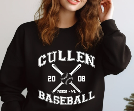 Cullen Baseball Sweatshirt, Cullen Baseball Shirt, Forks Washington Shirt, Twilight T-shirt, Forks Tee, Funny Baseball Team T-Shirt