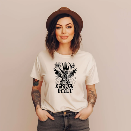 Greta Van Fleet Shirt Floral Retro Greta Van Fleet, Greta Van Fleet Shirt Music Concert Shirt, Greta Van Fleet Shirt, Greta Van Fleet Merch