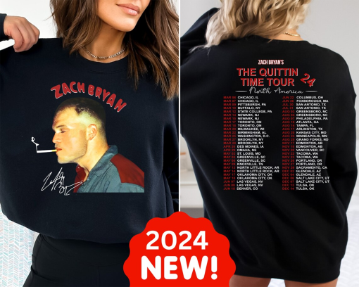 Zach Brown Band The Quittin’ Time Tour 2024 Retro Vintage style Bootleg Merch, Zach brown tour 2024 sweatshirt merchandise, Zach Bryan Shirt