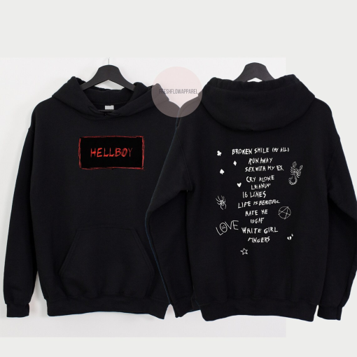 Lil Peep Hoodie, Lil Peep Sweatshirt, Hellboy Hoodie, Lil Peep Cry Baby, Come Over When You’re Sober Pt. 2, Lil Peep Graphic Hoodie