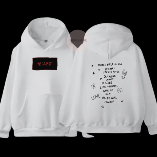 Lil Peep Hoodie, Lil Peep Sweatshirt, Hellboy Hoodie, Lil Peep Cry Baby, Come Over When You’re Sober Pt. 2, Lil Peep Graphic Hoodie