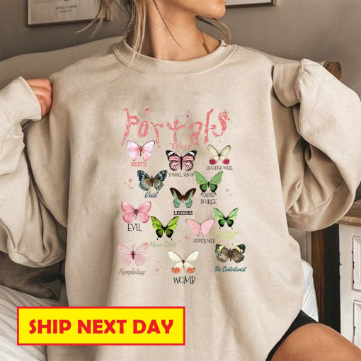 Retro Portals Tour 2023 Shirt, Melanie Martinez Tour Sweatshirt, Melanie Merch, Butterflies Full Albums Shirt, Christmas Gift for Music Fan