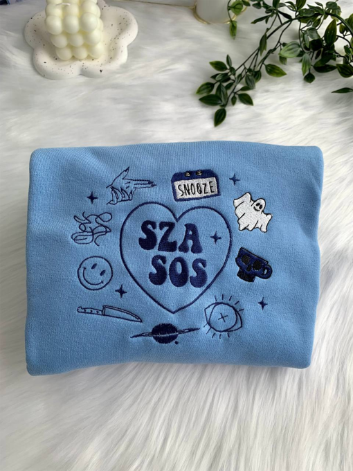 SZA SOS Favorite Songs Embroidered Sweatshirt