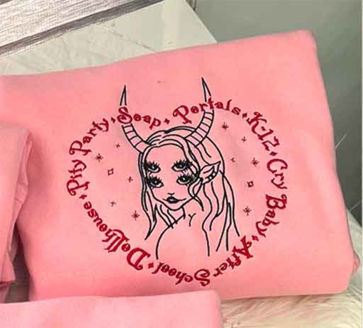 Melanie Martinez Portals Evil – Embroidered Sweatshirt