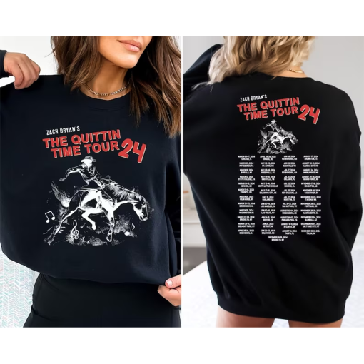 Zach Bryan The Quittin Time Tour 2024 Sweatshirt, Country Music Singer, Zach Bryan Merch, Zach Bryan Fan Shirt, The Quittin Time Tour Hoodie