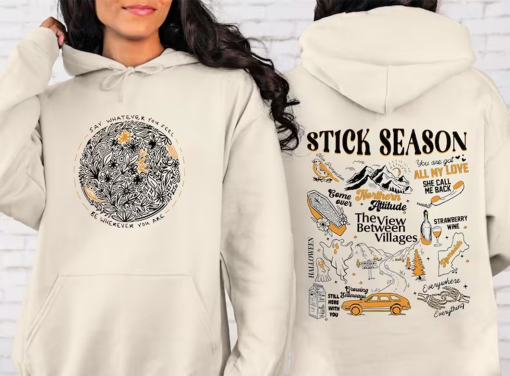 Vintage 2 Sides Stick Season Tour Sweatshirt, Noah Kahan Stick Season Tour Sweater, Kahan Folk Pop Music, Country Music Shirt