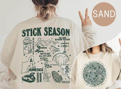 Vintage Stick Season Sweatshirt, 2 SIDES Noah Kahan Shirt, Country Music Shirt, Noah Kahan Tour, Noah Kahan Stick Season Sweatshirt