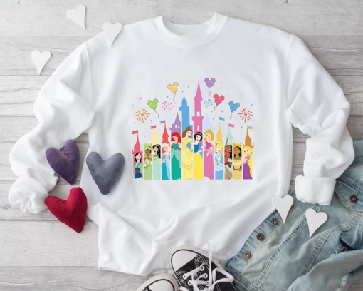 Disney Princess Sweatshirt, Disney Cinderella Rapunzel Sweatshirt, Cute Princess Sweatshirt, Disney Gift Sweatshirt, Disney Princess Hoodie