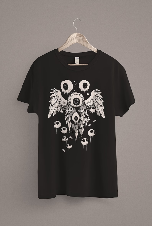 Weirdcore Eyeball T-Shirt | Dreamcore Aesthetic | Grunge Clothing | Edgy Trippy Shirt | Horror eGirl clothes | Dark Pastel Goth