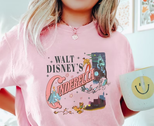 Comfort Colors® Vintage Cinderella Shirt, Walt Disney Princess Shirt, Disney Shirt, Walt Disney Cinderella