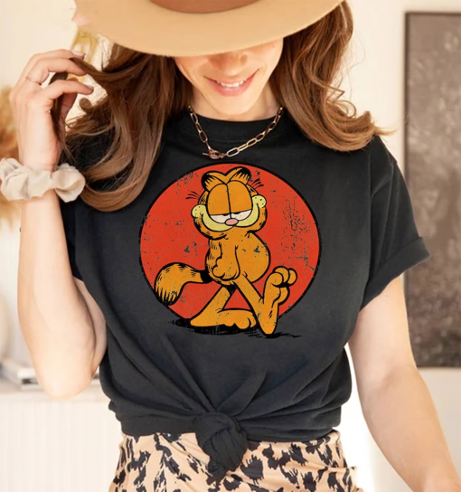 Retro Garfield Vintage Shirt, Cool Garfield Shirt, Garfield Lover Shirt, Cat Shirt, Garfield Shirt, Fish Fear Me Shirt, Love Garfield Shirt